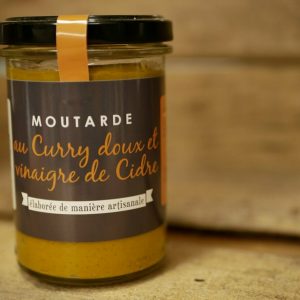 MOUTARDE ARTISANALE CURRY DOUX  200G