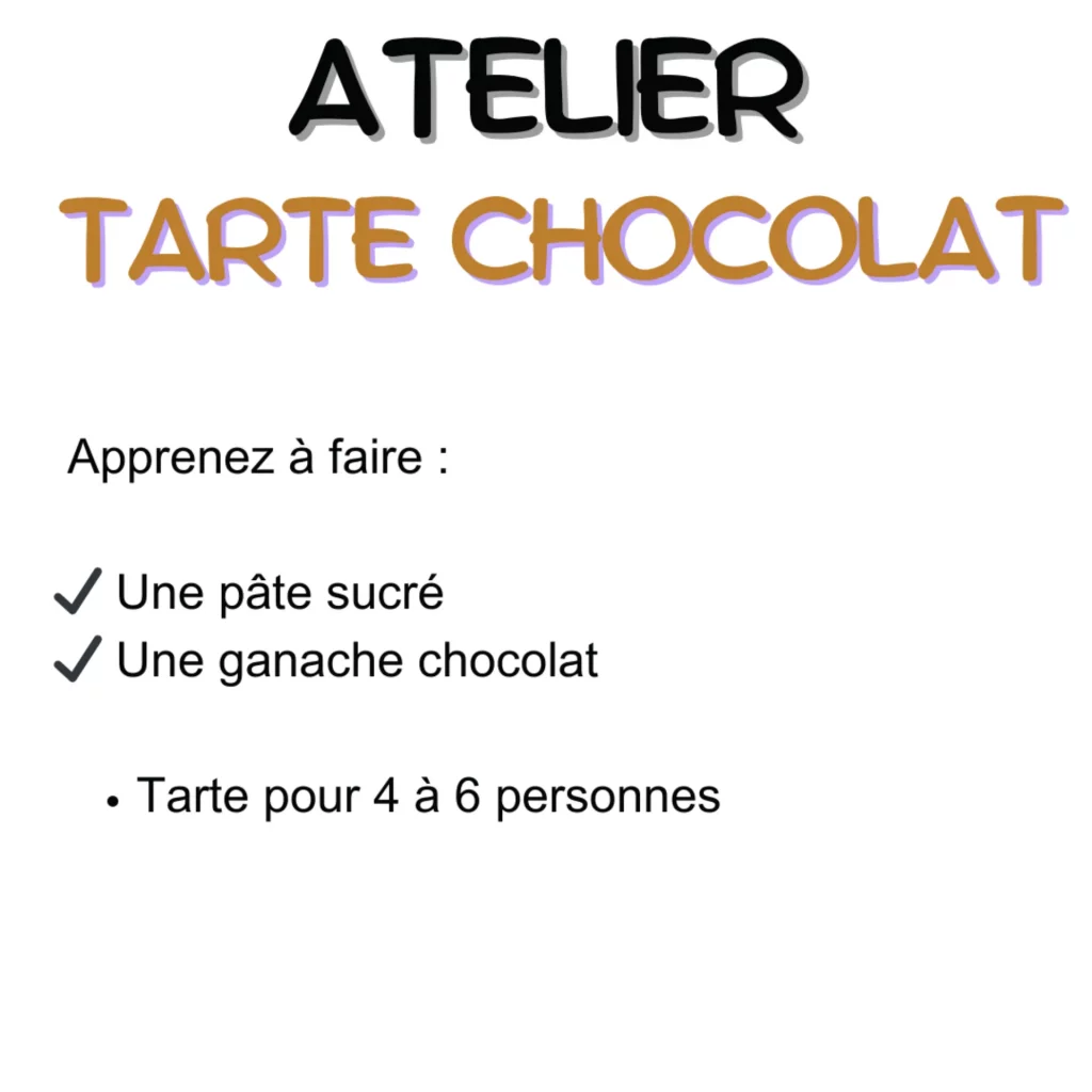 atelier tarte chocolat